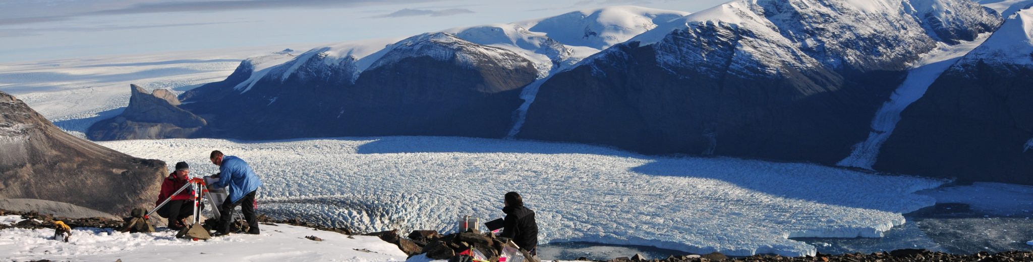 "Deploying time-lapse and thermal cameras at Kangerdlugssup Sermerssua, West Greenland."